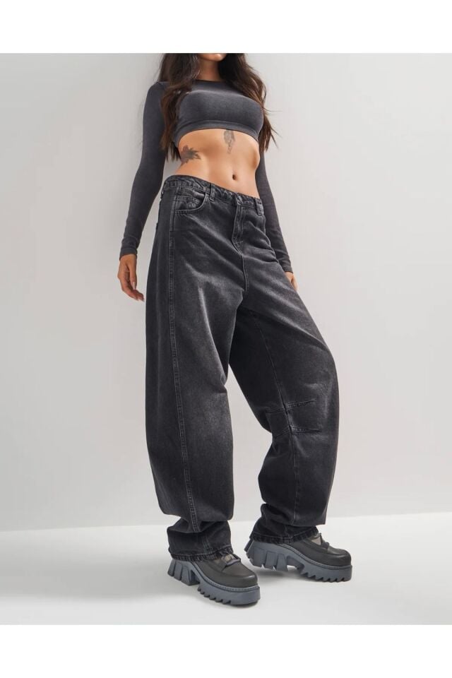 Orta Bel Denim Pantolon